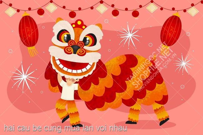 hai cau be cung mua lan voi nhau